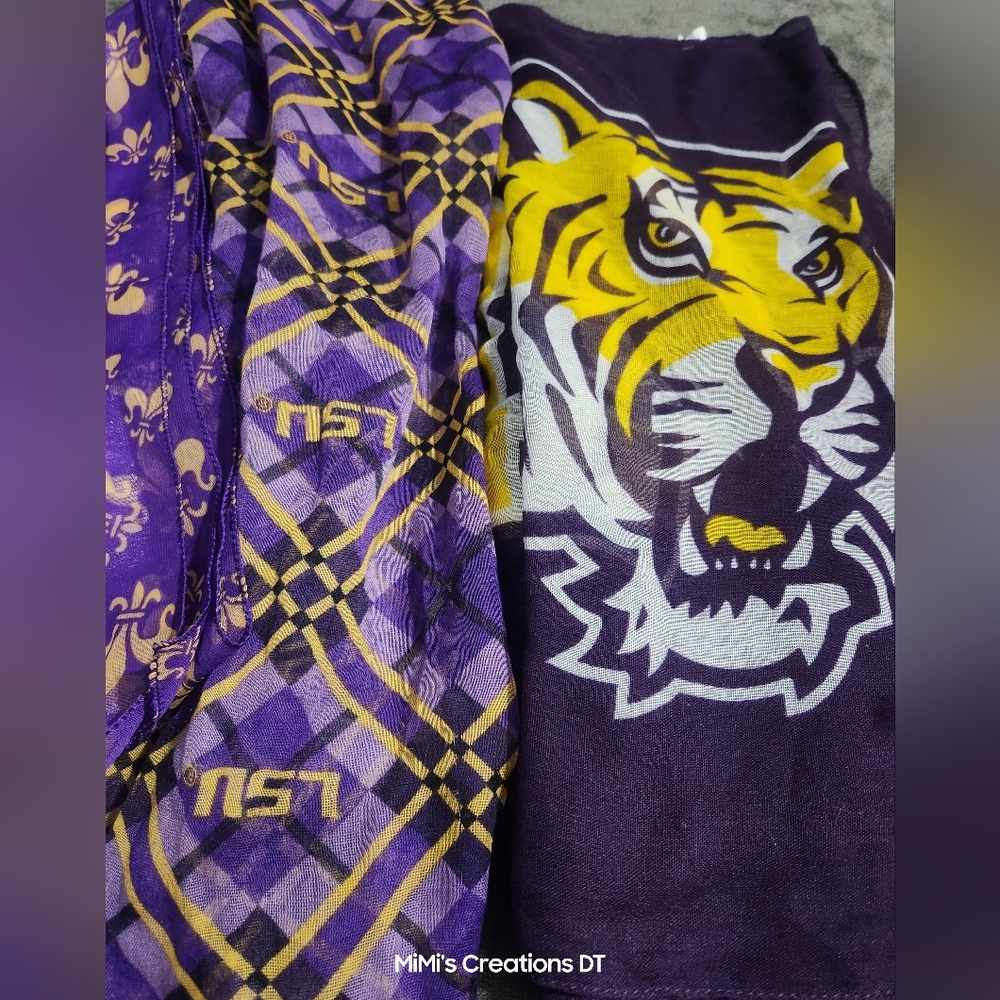3 pack of LSU Scarves - Picture 5 of 7